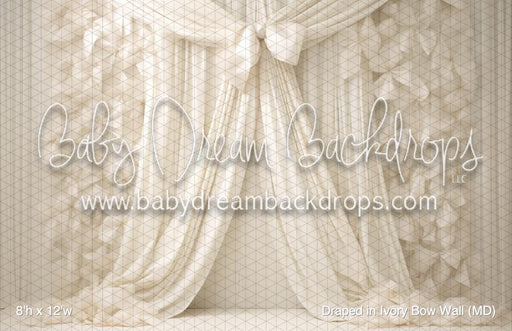 Draped in Ivory Bow Wall (MD)