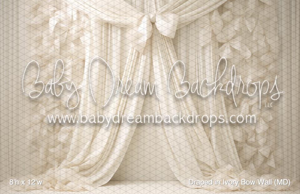 Draped in Ivory Bow Wall (MD)