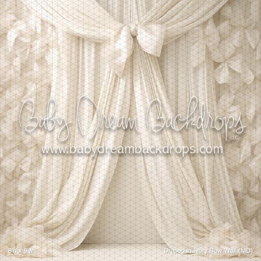 Draped in Ivory Bow Wall (MD)
