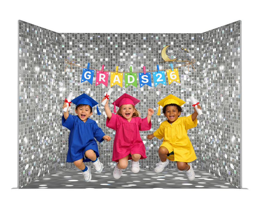 Photo Booth Bundle - DreamEasy DreamFlats, Silicone Edge Backdrops with Floor