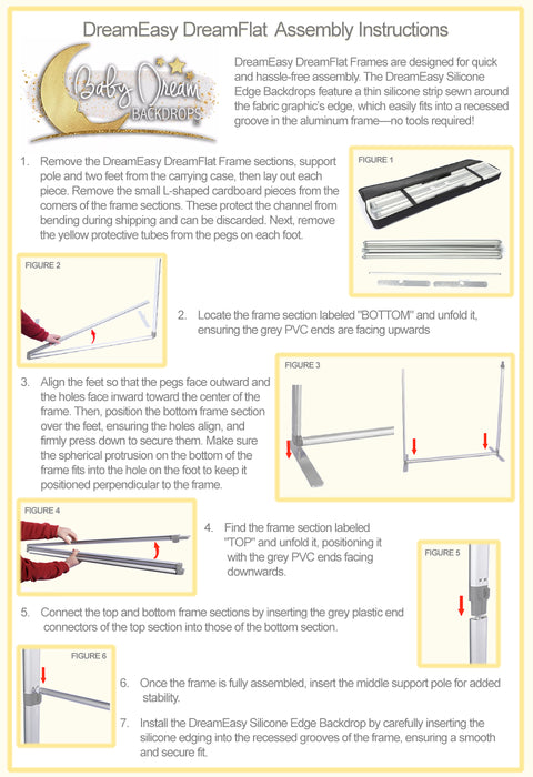 DreamFlat Flex Duo - TWO 3x7.5'/3x6' Adjustable DreamEasy DreamFlat Frame