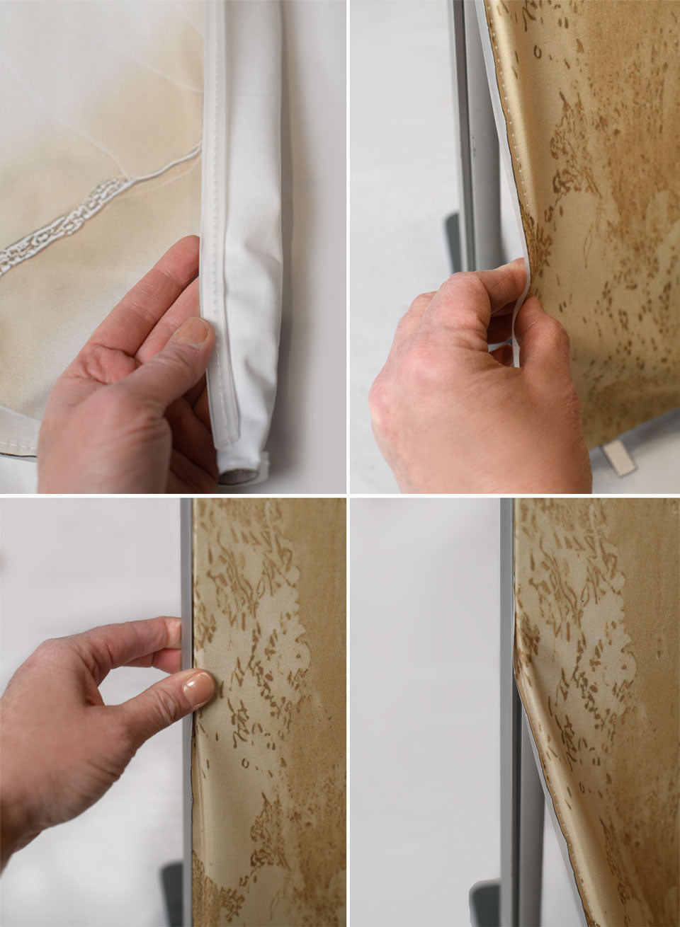 How to Install a DreamEasy Silicone Edge Backdrop into the DreamFlat Frame