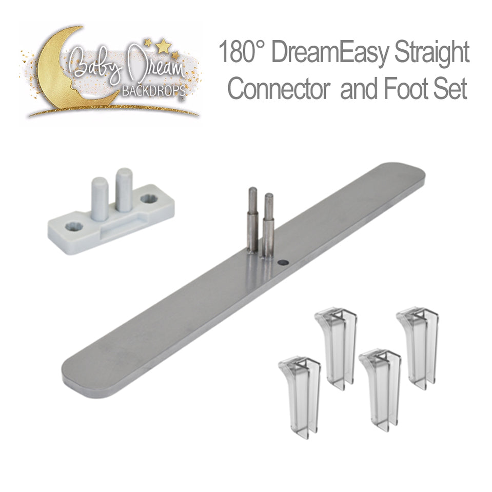 180° DreamEasy Straight Connector and Foot — Baby Dream Backdrops
