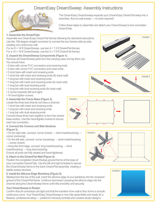 DreamEasy DreamSweep Extension – 8' Ground Frame (for 8×14' DreamSweep)