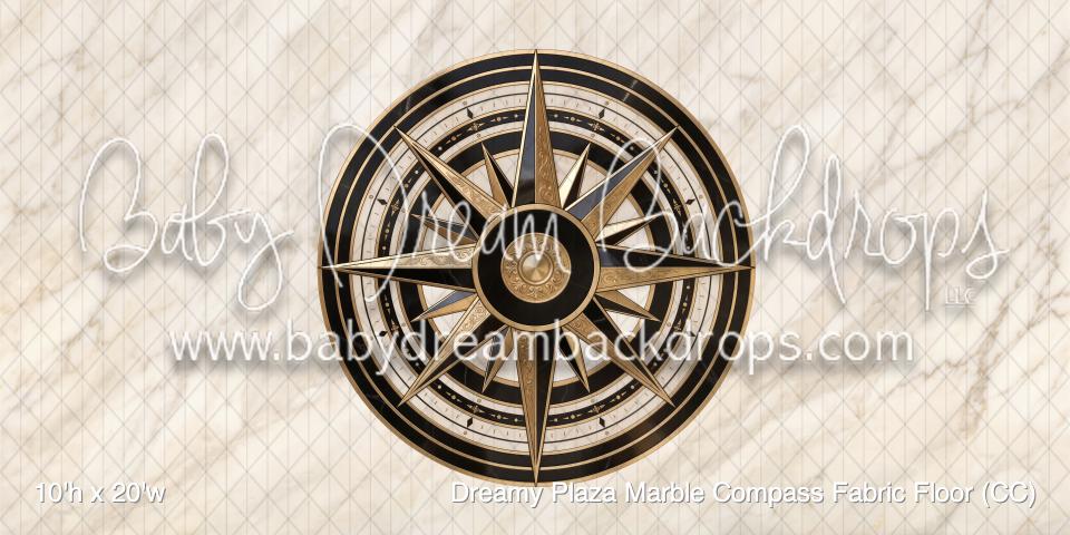 Dreamy Plaza Marble Compass Fabric Floor (CC)
