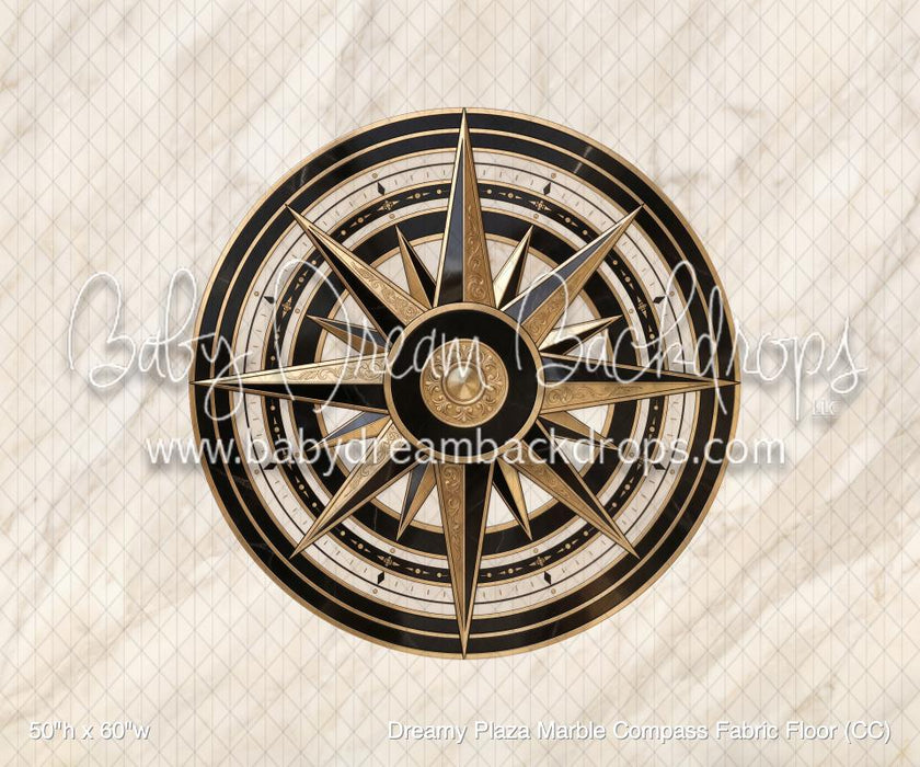 Dreamy Plaza Marble Compass Fabric Floor (CC)