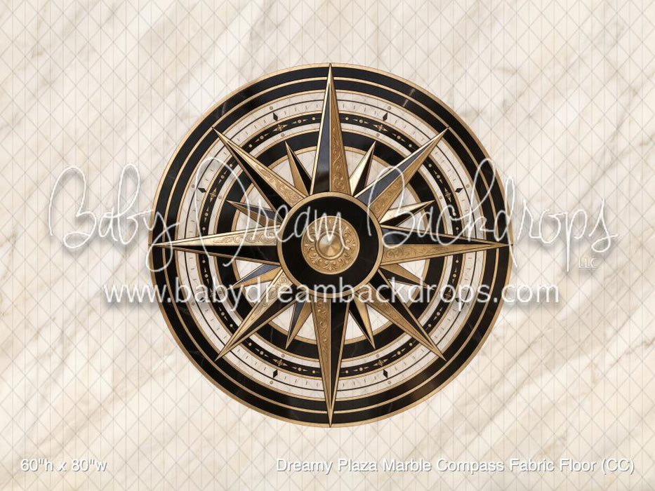 Dreamy Plaza Marble Compass Fabric Floor (CC)