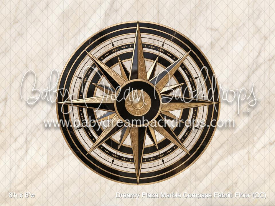 Dreamy Plaza Marble Compass Fabric Floor (CC)