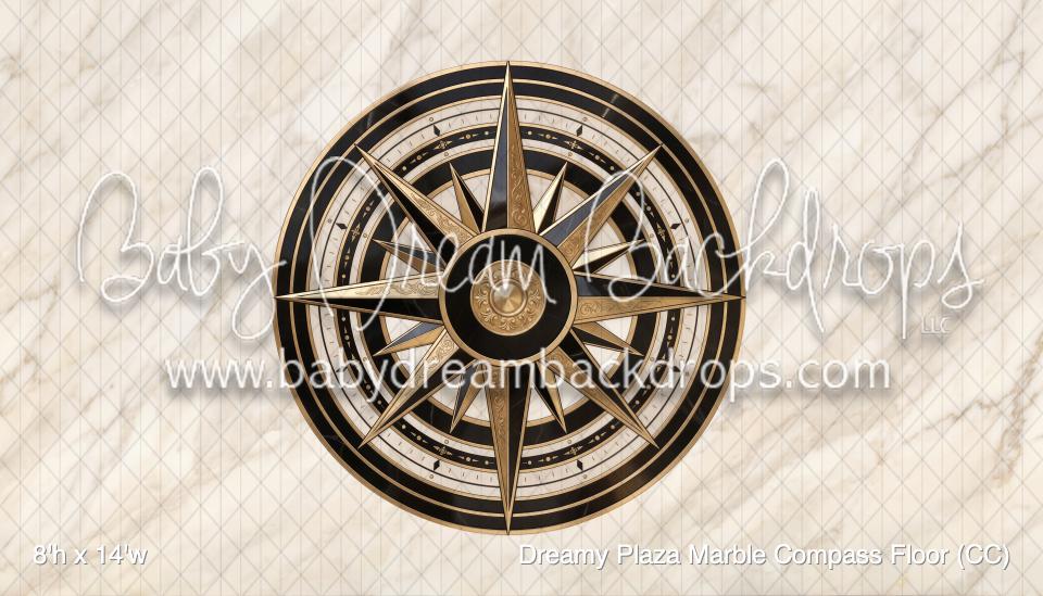Dreamy Plaza Marble Compass Fabric Floor (CC)