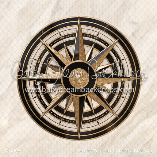 Dreamy Plaza Marble Compass Fabric Floor (CC)