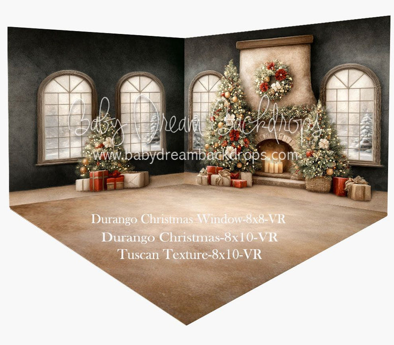 Fabric Room Durango Christmas + Durango Christmas Window + Tuscan Texture Floor (VR)