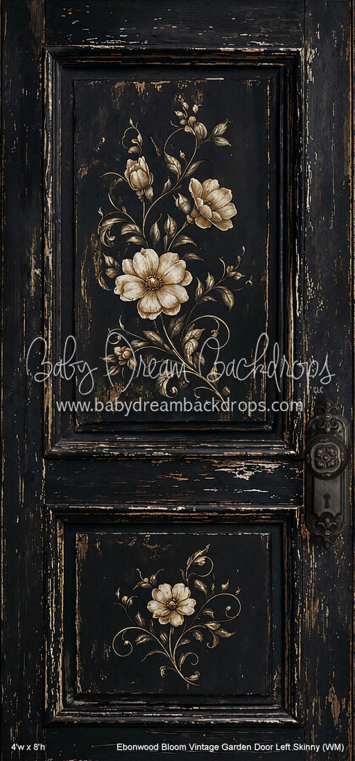 Ebonwood Bloom Vintage Garden Door Left Skinny (WM)