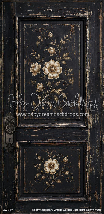 Ebonwood Bloom Vintage Garden Door Right Skinny (WM)