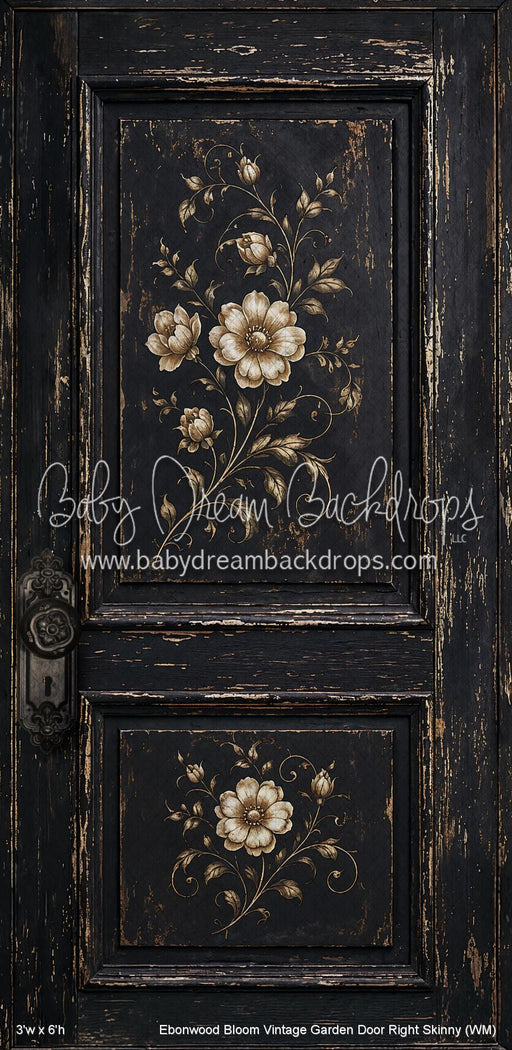 Ebonwood Bloom Vintage Garden Door Right Skinny (WM)