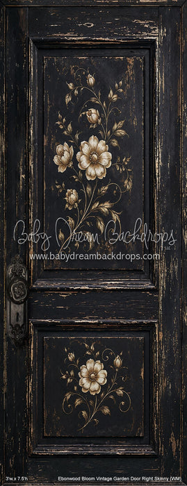 Ebonwood Bloom Vintage Garden Door Right Skinny (WM)