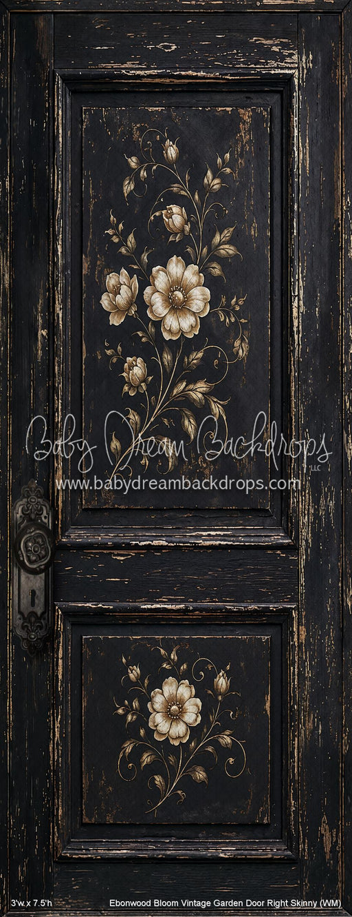 Ebonwood Bloom Vintage Garden Door Right Skinny (WM)