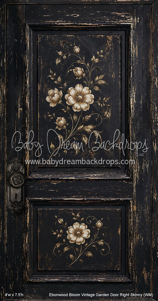 Ebonwood Bloom Vintage Garden Door Right Skinny (WM)