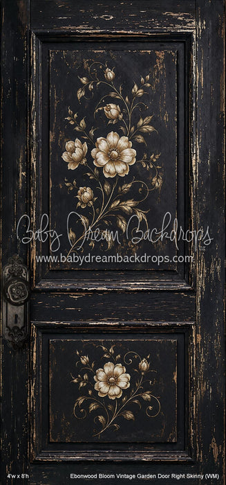 Ebonwood Bloom Vintage Garden Door Right Skinny (WM)