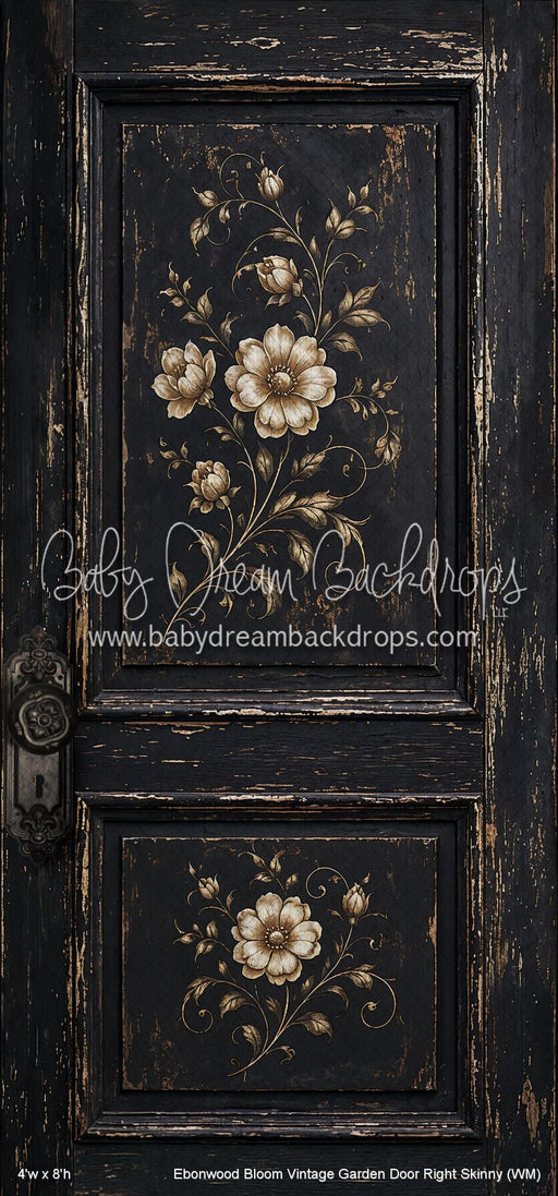 Ebonwood Bloom Vintage Garden Door Right Skinny (WM)