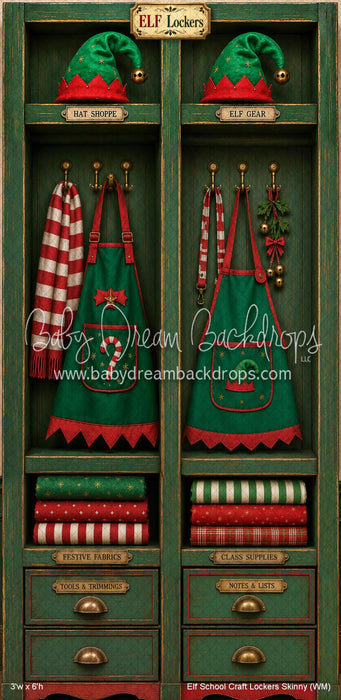 Elf School Craft Lockers Skinny (WM)