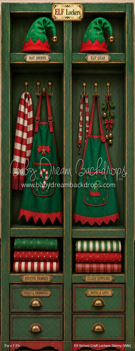 Elf School Craft Lockers Skinny (WM)