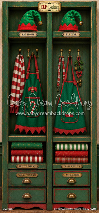 Elf School Craft Lockers Skinny (WM)