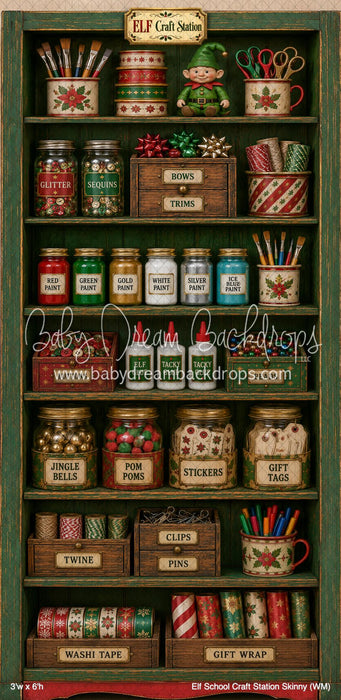 Elf School Craft Station Skinny (WM)