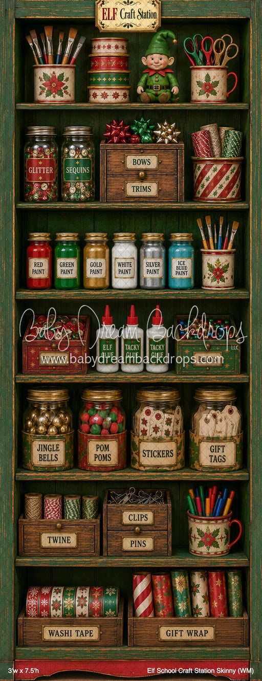 Elf School Craft Station Skinny (WM)
