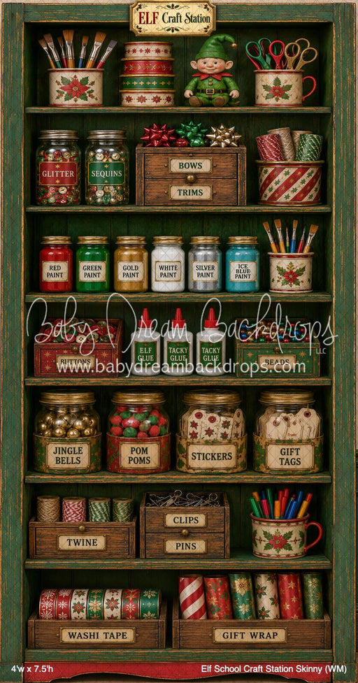 Elf School Craft Station Skinny (WM)