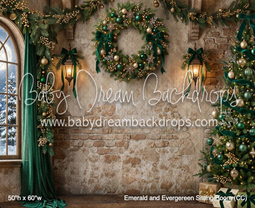 Emerald and Evergereen Sitting Room (CC)