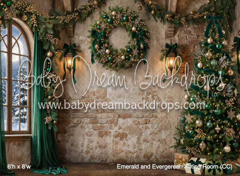 Emerald and Evergereen Sitting Room (CC)