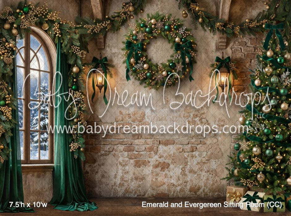 Emerald and Evergereen Sitting Room (CC)