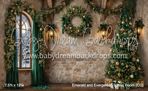 Emerald and Evergereen Sitting Room (CC)