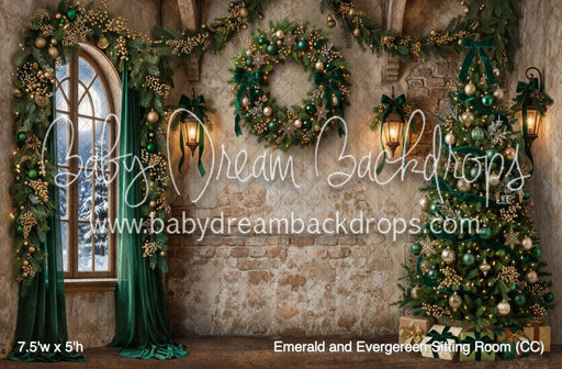 Emerald and Evergereen Sitting Room (CC)