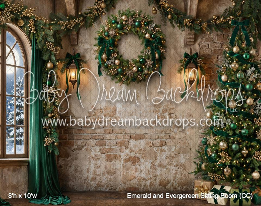 Emerald and Evergereen Sitting Room (CC)