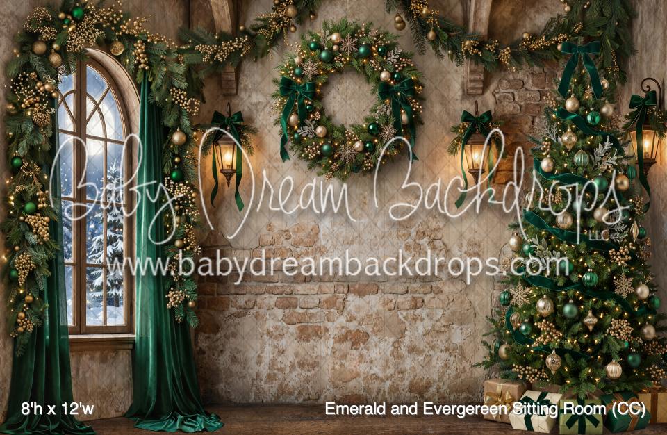 Emerald and Evergereen Sitting Room (CC)