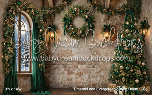 Emerald and Evergereen Sitting Room (CC)