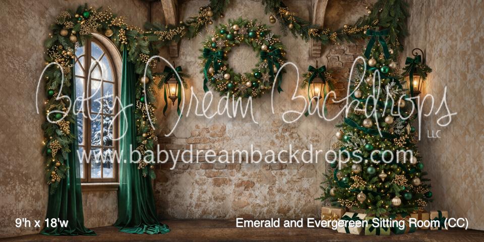 Emerald and Evergereen Sitting Room (CC)