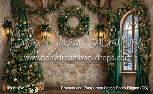 Emerald and Evergereen Sitting Room Flipped (CC)
