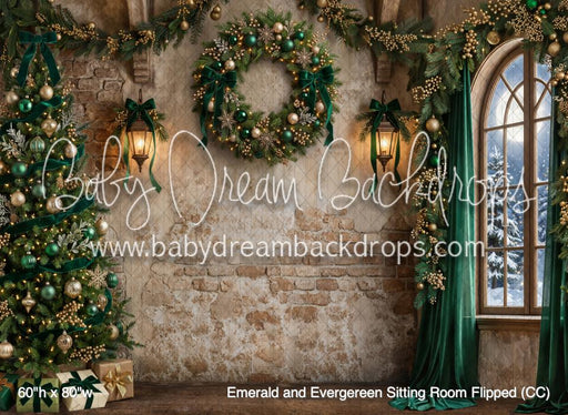 Emerald and Evergereen Sitting Room Flipped (CC)