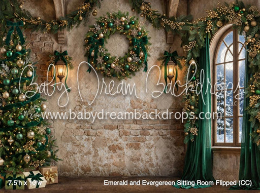 Emerald and Evergereen Sitting Room Flipped (CC)