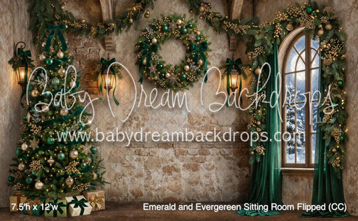 Emerald and Evergereen Sitting Room Flipped (CC)