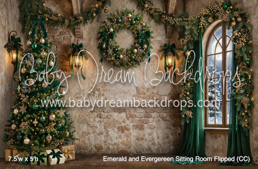 Emerald and Evergereen Sitting Room Flipped (CC)