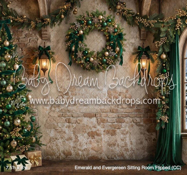 Emerald and Evergereen Sitting Room Flipped (CC)
