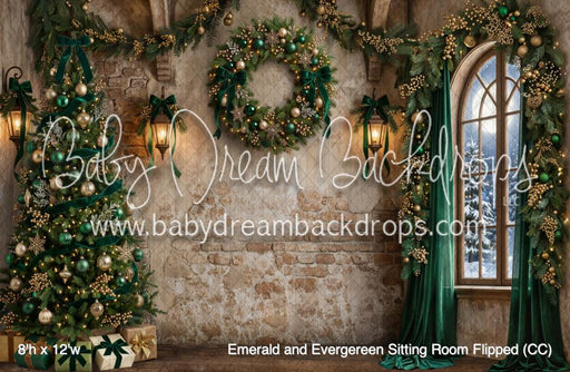 Emerald and Evergereen Sitting Room Flipped (CC)