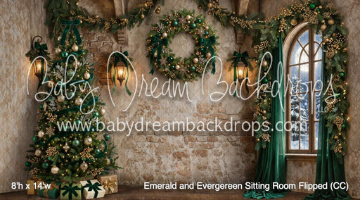 Emerald and Evergereen Sitting Room Flipped (CC)