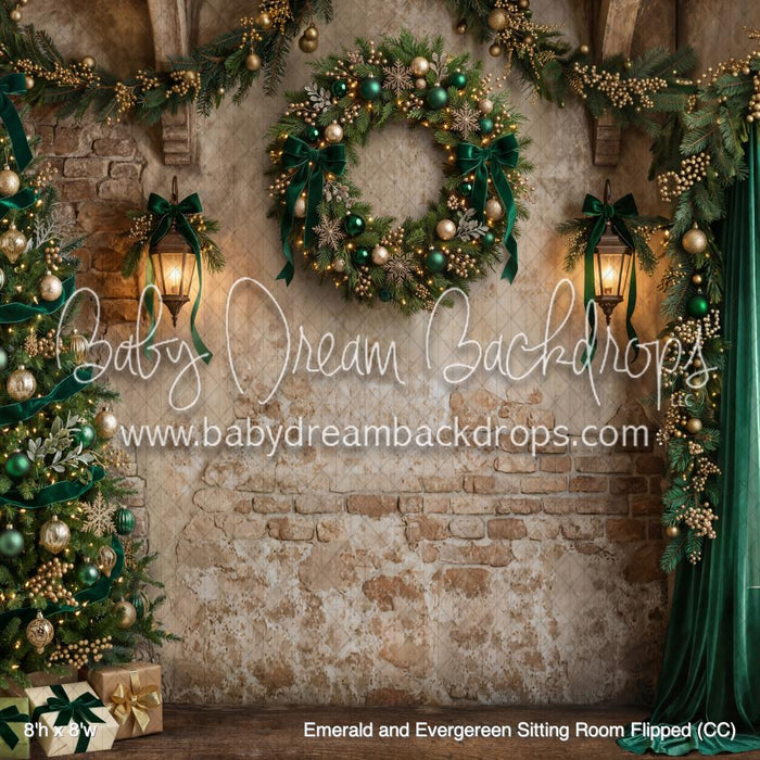 Emerald and Evergereen Sitting Room Flipped (CC)