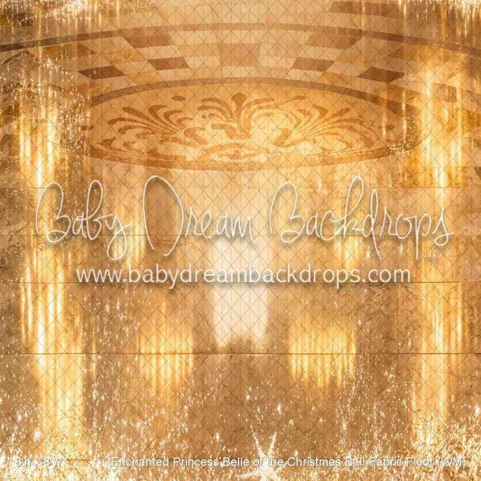 Enchanted Princess Belle of the Christmas Ball Fabric Floor (WM)