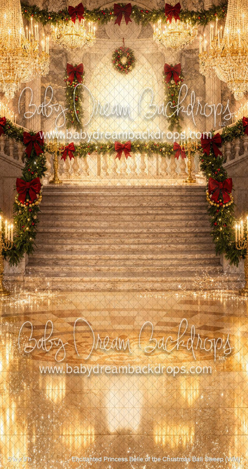 Enchanted Princess Belle of the Christmas Ball Sweep (WM)