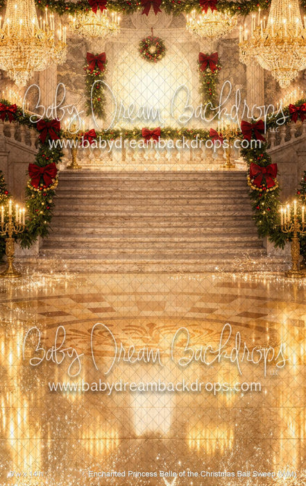 Enchanted Princess Belle of the Christmas Ball Sweep (WM)